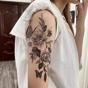 果汁纹身贴纸草本防水男女不反光逼真持久高级感