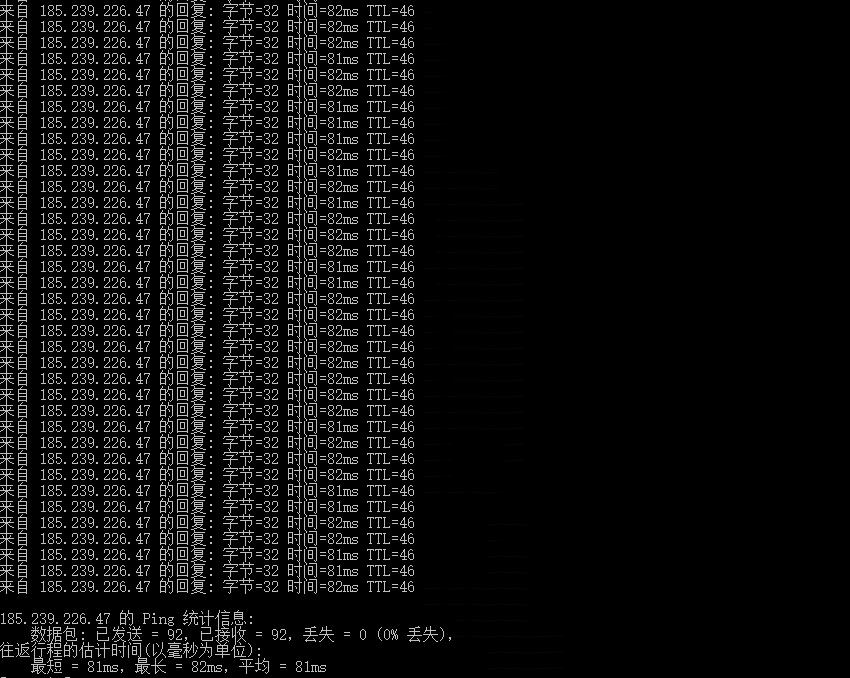 HostKVM新加坡云服务器 - 本地Ping平均延迟测试