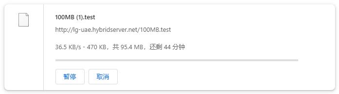Serverwala迪拜VPS测评 - 下载速度测试