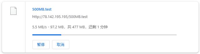V.PS荷兰VPS测评 - 本地下载速度