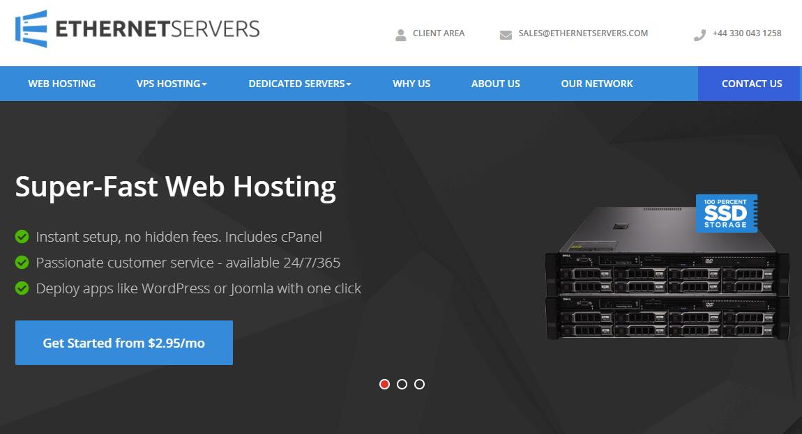 EthernetServers英国虚拟主机推荐 - 伦敦机房免费DDoS高防